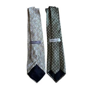 Geoffrey Beene Neckties 2 Hand Made 100% Silk Men’s Neck Tie Made In China